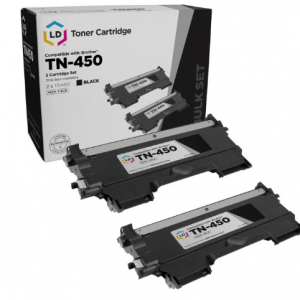 Brother Compatible Pack of 2 Black TN450 Toners For $42.98 @4inkjets
