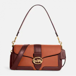 70% Off Coach Georgie Shoulder Bag In Colorblock @ Coach Outlet