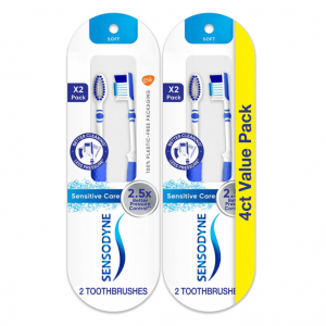Sensodyne Sensitive Care Soft Toothbrush - 4 Count @ Amazon