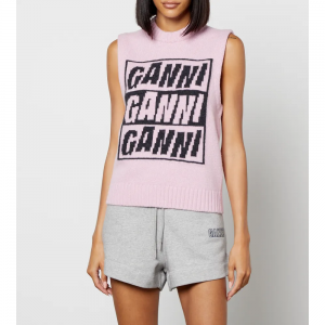Ganni Logo 针织马甲