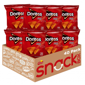 Doritos Nacho Cheese Flavored Tortilla Chips, 1 oz (Pack of 40) @ Amazon