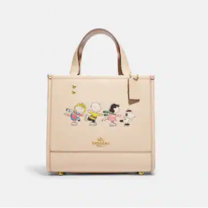 Extra 20% Off Coach X Peanuts Dempsey Tote 22 With Snoopy And Friends Motif @ Coach Outlet