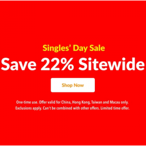 Single's Day Sale - 22% Off Sitewide @ iHerb 