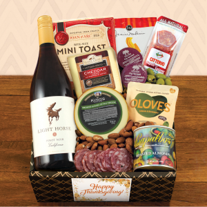 Red Wine, Cheese & Crackers Classic Collection Gift Box - Thanksgiving
