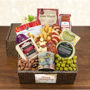 Cheese & Crackers Classic Collection Gift Box - Happy Thanksgiving
