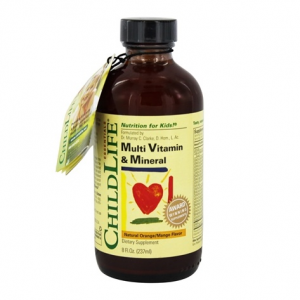Child Life Essentials 儿童多种维生素和矿物质口服液 橙子/芒果味 - 8 oz