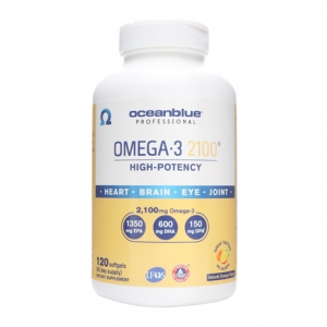 Oceanblue Omega-3 2100 高效天然橙味软胶囊 2100 mg - 120 粒
