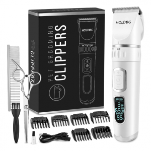 HOLDOG Dog Clippers Professional Heavy Duty Dog Grooming Clipper @ Amazon