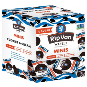 Rip Van Wafels Cookies & Cream Mini Stroopwafels - Low Carb Snacks - 32 Pack @ Amazon