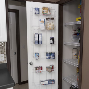 Lavish Home (White) 6-Tier Adjustable Pantry Shelves and Door Rack @ Amazon