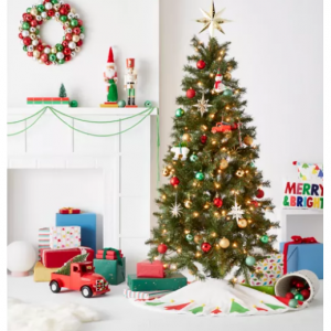 H for Happy™ 6-Foot Pre-Lit Faux Spruce Christmas Tree with Clear Lights @ Bed Bath and Beyond