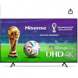 Amazon.com - Hisense A6H 75吋 4K UHD 2022款 Google 智能电视，7折