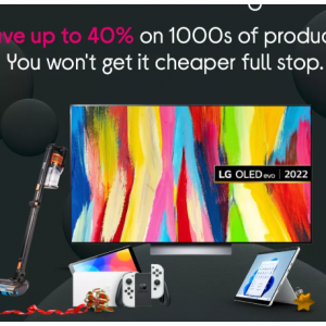 Black Friday - save up to 40% off 1000s off products @Currys