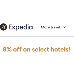 Expedia 黑五大促，部分酒店立減8%