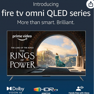 Amazon.com - Fire TV 65" Omni QLED 4K 智能电视 ，6.9折
