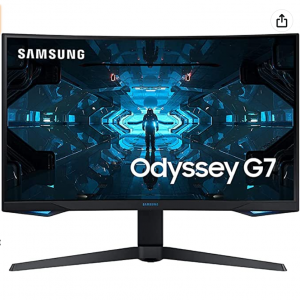 Amazon.com - SAMSUNG Odyssey G7 32" 2K 1000R 240hz 1ms 曲麵顯示器 ，6.9折