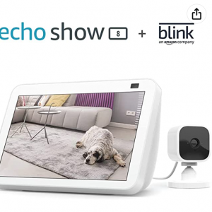 48% off Echo Show 8 (2nd Gen, 2021 release) - Glacier White bundle with Blink Mini @Amazon