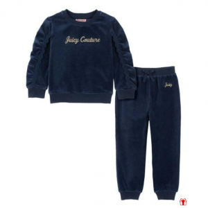 Juicy Couture 女童天鵝絨衛衣+褲子，抓絨連帽衫褲子等超多套裝低至25折 @ Zulily