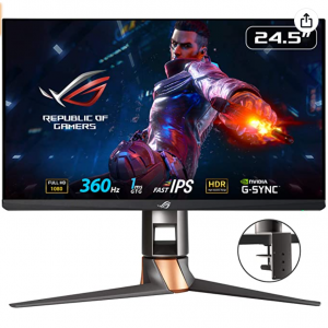 Amazon - ASUS  ROG Swift PG259QNR NVIDIA Reflex 360Hz IPS 電競屏，8.3折