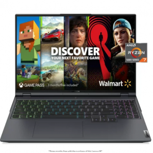 Walmart -  Lenovo Legion 5 Pro 16" 遊戲本 (Ryzen 7 5800H 16GB RTX 3070 512GB) ，直降$200