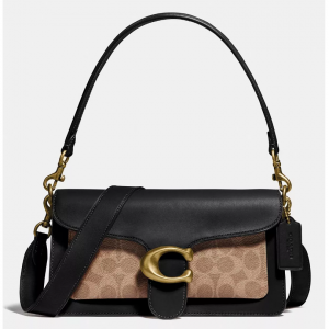 30% Off COACH Tabby Leather Shoulder Bag 26 with Signature Coated Canvas @ Macy's