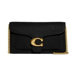 COACH Polished Pebble Leather Tabby Chain Clutch Sale @ Macys.com