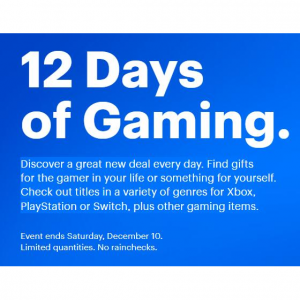 2022 Best Buy 12 Days Of Gaming Sale