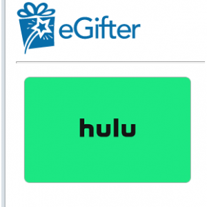 eGifter - 购买 Hulu面值$50礼卡，送 $10 Uber礼卡