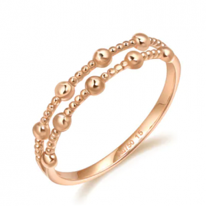 Chow Sang Sang 薄荷系列 18K玫瑰金戒指