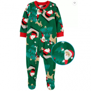 宝宝抓绒连体睡衣