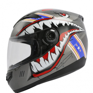TCMT Youth Kids DOT Full Face Motorcycle Helmet Gray Shark for $54.50 @TCMT 