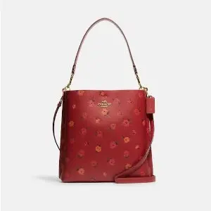 COACH Mollie Bucket Bag With Peony Print Sale @ COACH Outlet 