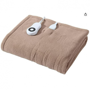 Eddie Bauer - Throw Blanket, Soft & Plush Heated Blanket 5 Heat Setting @ Amazon