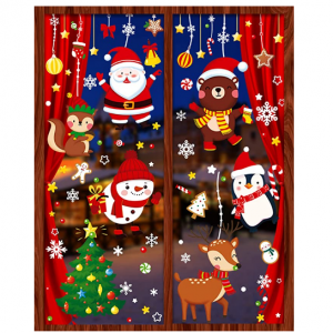 Benresive 聖誕窗花貼紙 9張 133貼 @ Amazon