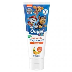 Orajel Kids Paw Patrol Anti-Cavity Fluoride Toothpaste, 4.2oz Tube @ Amazon, Natural Fruity Bubble