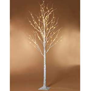 Twinkle Star Lighted Birch Tree 6 Feet 96 LED @ Amazon