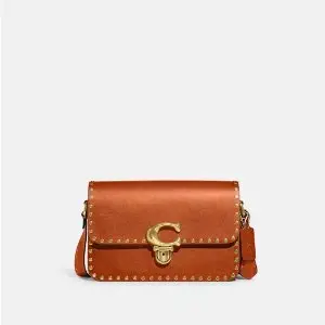 Coach Studio Shoulder Bag With Rivets Sale @ Coach 