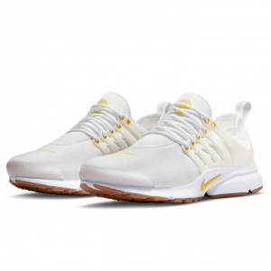 Nike White & Vivid Sulfur Air Presto 女士运动鞋