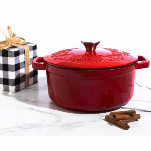 SEDONA Cast Iron Wreath Enamel 4 Quart Dutch Oven @ Macy's 