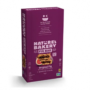 Nature’s Bakery Whole Wheat Fig Bars, Original Fig (12 twin packs) @ Amazon