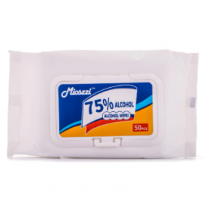 Mioszzi 75%酒精消毒杀菌湿巾 50片/包 1 份