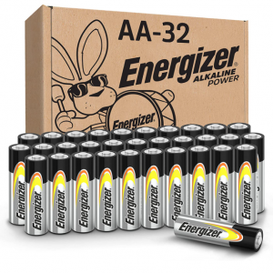 Energizer AA劲量碱性电池32个装 @ Amazon