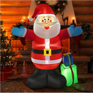 VIDEO VIVOHOME 5ft Height Christmas Inflatable Santa @ Amazon