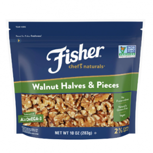 Fisher Chef's Naturals Walnut Halves & Pieces 1 lb @ Amazon