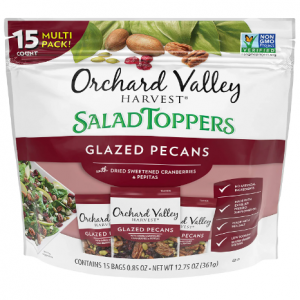 Orchard Valley Harvest Glazed Pecans Salad Toppers, 0.85 Ounce Bags (Pack of 15) @ Amazon