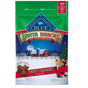 Blue Buffalo Santa Snacks Natural Soft Dog Treats, Chicken 4.5-oz @ Amazon