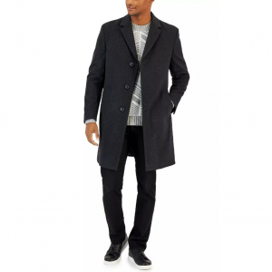 NAUTICA Men's Classic-Fit Camber Wool Overcoat @ Macy's
