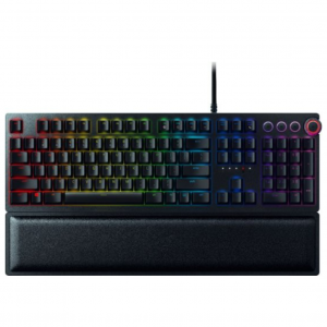 Razer - Huntsman Elite Full Size Wired Opto-Mechanical Clicky Switch Gaming Keyboard 
