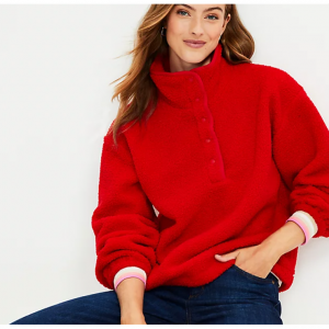 LOFT 精选美衣新年促销 收新年红开衫、条纹衬衫 