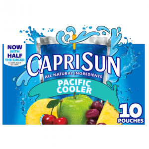 Capri Sun Pacific Cooler Mixed Fruit Kids Juice Drink Blend (10 ct Box, 6 fl oz Pouches) @ Amazon